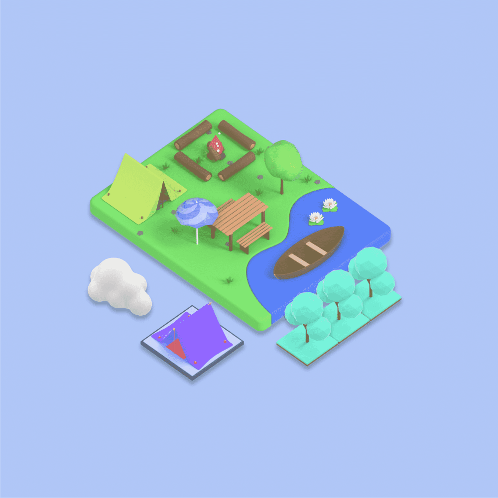 Isometric Scenes Addons Nature