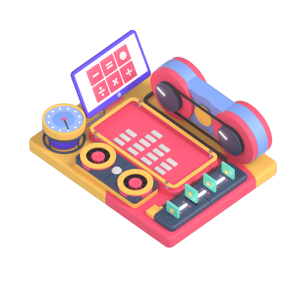 Isometric Calculator Machine